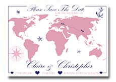 Save the Date Cards Wedding Invites Invitations World Map